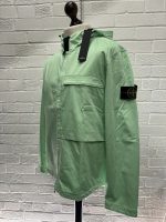 Stone island 11414 Green Hooded overshirt in stretch cotton wool satin - Large. / 23” p2p - Image 4