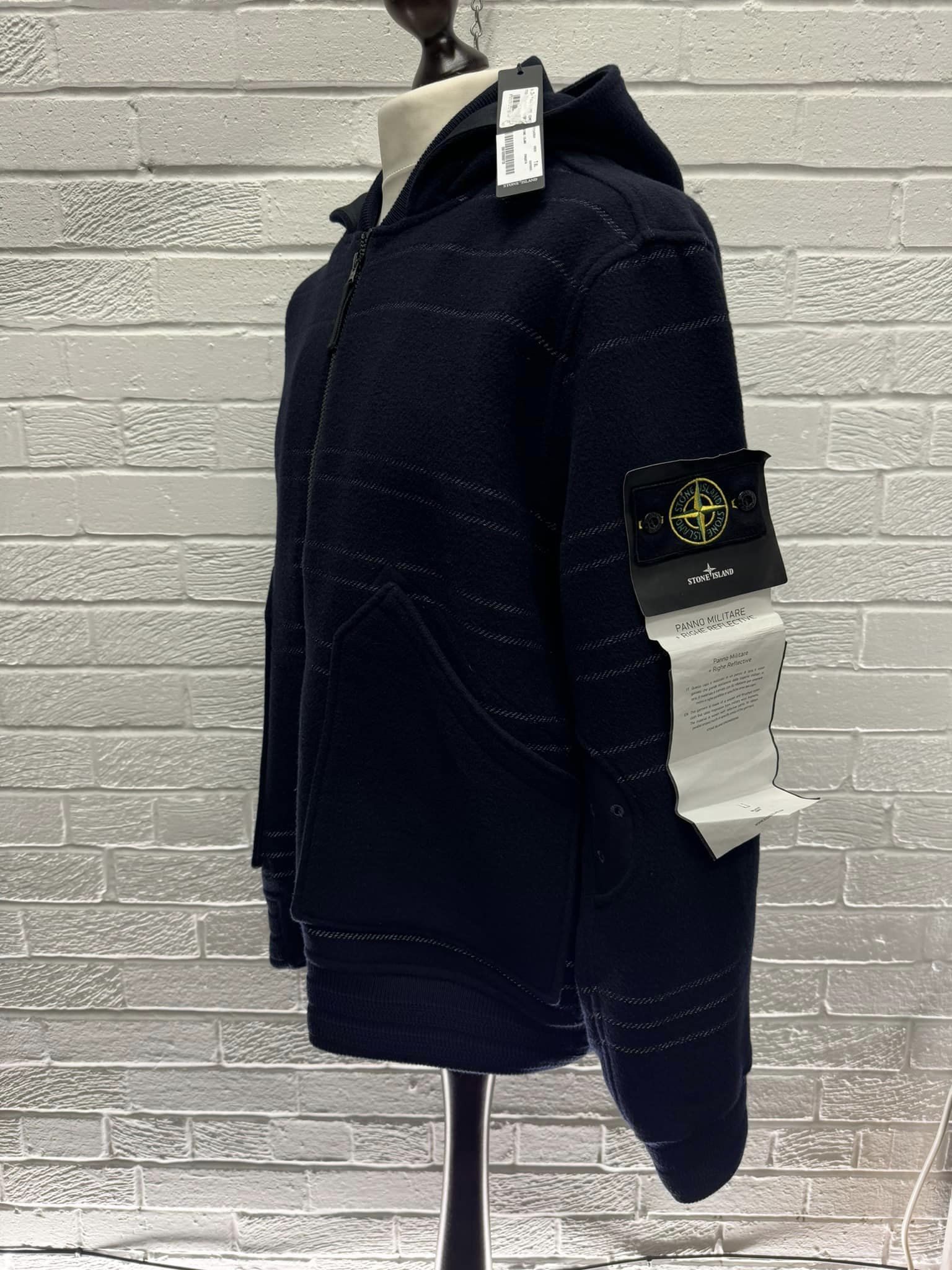 伊勢丹限定 STONE  PANNO MILITARE COAT L STONE ISLAND 42854 PANNO MILITARE + RIGHE REFLECTIVE HOODED JACKET