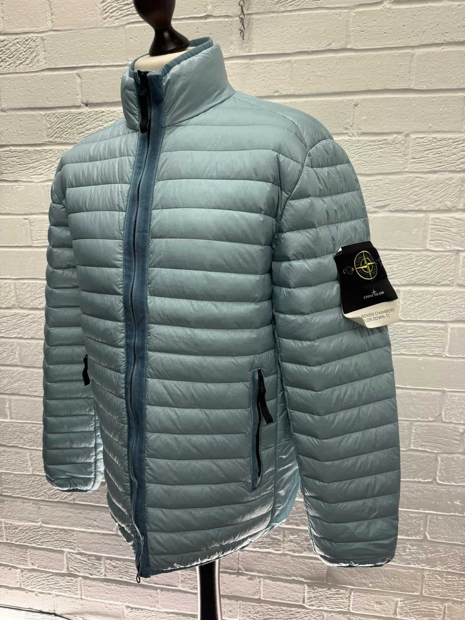 409556413_230806073381044_3266888063018919782_n STONE ISLAND 42324 LOOM WOVEN CHAMBERS R-NYLON DOWN-TC_PACKABLE DOWN JACKET IN SKY BLUE  - Large / 23.5” p2p - Image 6