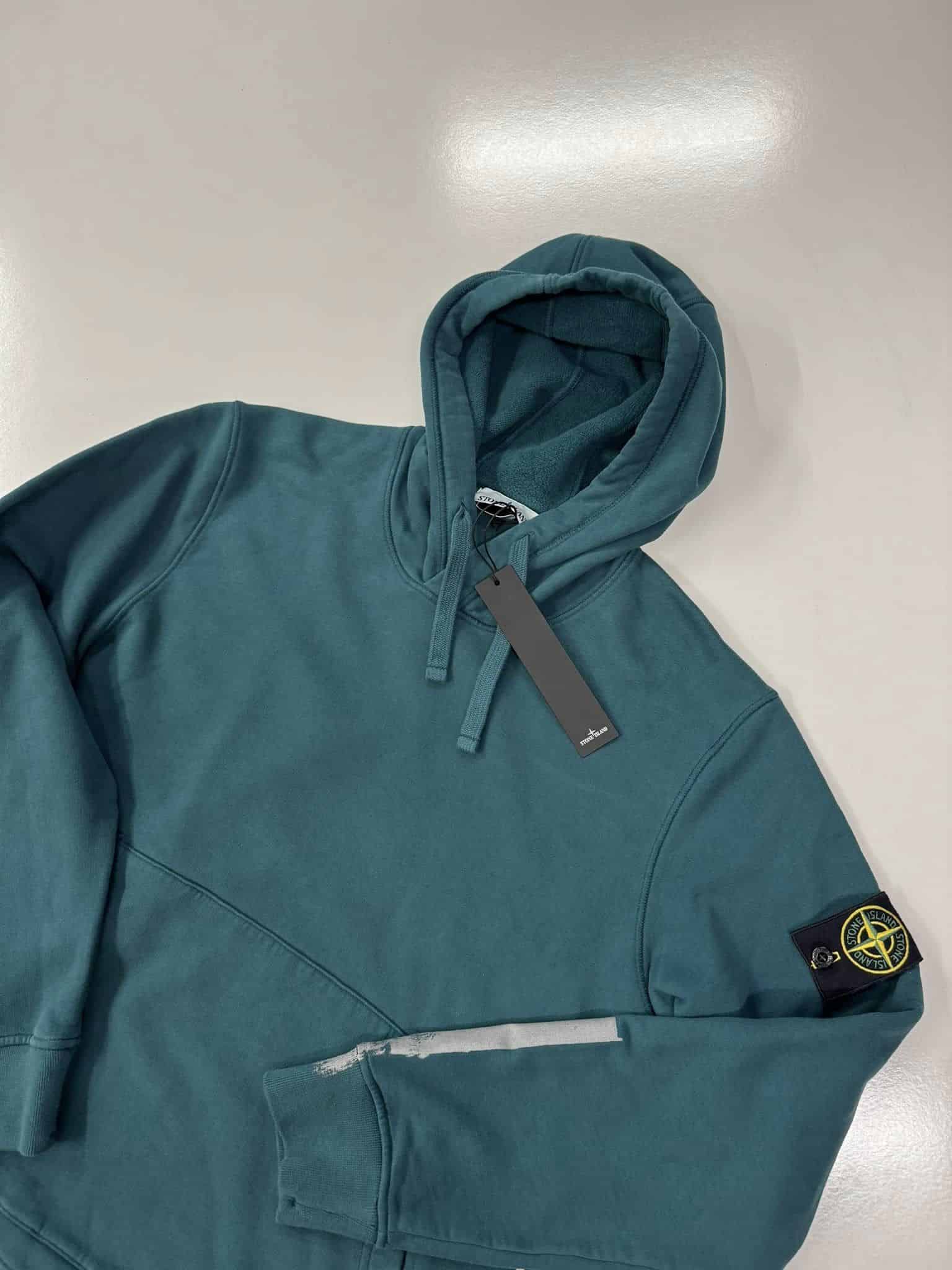 STONE ｜HOOD/ZIP-UP (67461 TAPE FOUR PRINT Brushed Stone Island 67461 'TAPE FOUR' PRINT Hooded sweatshirt in