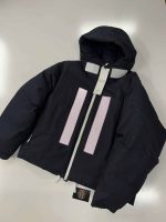 424X2 STONE ISLAND MARINA_RUBBER WAX POPLIN DOWN HOODED DOWN JACKET IN NAVY: - Image 3