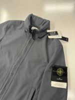 STONE ISLAND Q0222 SOFT SHELL-R_E.DYE TECHNOLOGY IN RECYCLED POLYESTER JACKET - Colour Lead -  Large / p2p 23” - Image 2