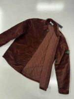 Stone Island 11709 Overshirt in plain cotton velvet In Brown -Large  / P2P 23 - Image 4