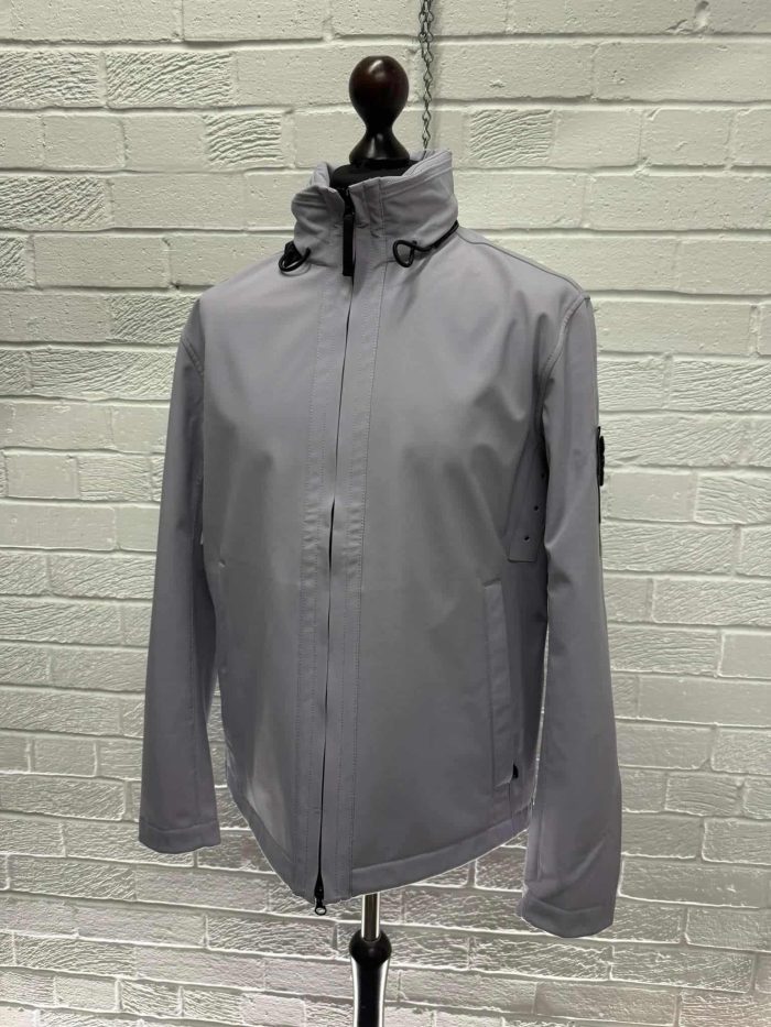 STONE ISLAND Q0222 SOFT SHELL-R_E.DYE TECHNOLOGY IN RECYCLED POLYESTER JACKET - Colour Lavender  -  Large / p2p 23” - Image 5