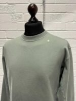 STONE ISLAND 601G5 STONE ISLAND STELLINA SWEATSHIRT IN SAGE GREEN -     Large  / 24” p2p - Image 4