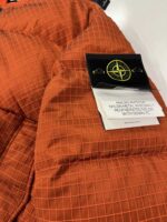 STONE ISLAND 43232 MACRO RIPSTOP NYLON METAL IN ECONYL REGENERATED NYLON DOWN-TC BOMBER DOWN JACKET  R-  Lobster Red  -  Large / p2p 24” - Image 2