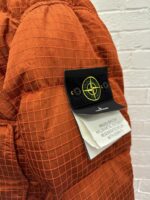 STONE ISLAND 43232 MACRO RIPSTOP NYLON METAL IN ECONYL REGENERATED NYLON DOWN-TC BOMBER DOWN JACKET  R-  Lobster Red  -  Large / p2p 24” - Image 4