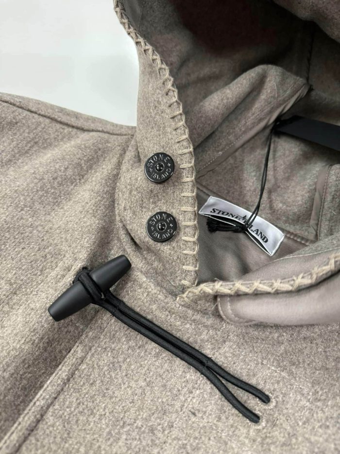 Stone Island 42930 Panno Speciale Duffle coat -  Large / 25” p2p - Image 5
