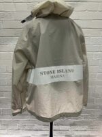 436X1 Stone Island Marina_ripstop Cover Hooded Shell Jacket-Large / 28.5” p2p - Image 2