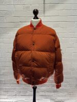 STONE ISLAND 43232 MACRO RIPSTOP NYLON METAL IN ECONYL REGENERATED NYLON DOWN-TC BOMBER DOWN JACKET  R-  Lobster Red  -  Large / p2p 24” - Image 5