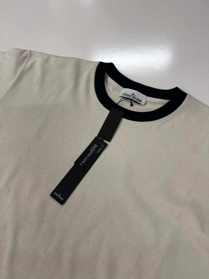 224X3 Stone Island Marina: Long-sleeve crewneck T-shirt in heavy full-bodied cotton jersey  -  Large / p2p 25” - Image 5