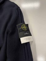 Stone Island 43930 Panno Speciale With Primaloft Insulation Technology + Shetland Knit Hooded Jacket In Marine Blue -Large / p2p 23” - Image 3