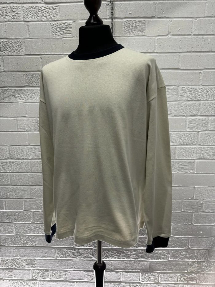 224X3 Stone Island Marina: Long-sleeve crewneck T-shirt in heavy full-bodied cotton jersey  -  Large / p2p 25” - Image 6