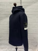 Stone Island 43930 Panno Speciale With Primaloft Insulation Technology + Shetland Knit Hooded Jacket In Marine Blue -Large / p2p 23” - Image 5