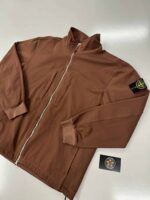 Stone Island 66953 Track top in 77% stretch nylon twill -   Colour  Cheatnut Brown  -   Large / p2p 24” - Image 2