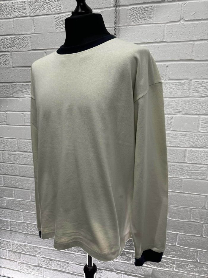 224X3 Stone Island Marina: Long-sleeve crewneck T-shirt in heavy full-bodied cotton jersey  -  Large / p2p 25” - Image 7