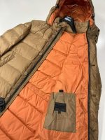 Mens Blauer Usa Long Down Jacket With Hood in Light Brown - Image 6