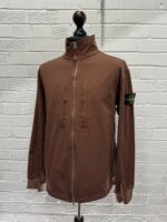 Stone Island 66953 Track top in 77% stretch nylon twill -   Colour  Cheatnut Brown  -   Large / p2p 24” - Image 3