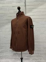 Stone Island 66953 Track top in 77% stretch nylon twill -   Colour  Cheatnut Brown  -   Large / p2p 24” - Image 4