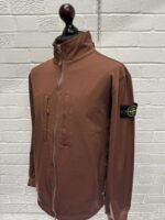 Stone Island 66953 Track top in 77% stretch nylon twill -   Colour  Cheatnut Brown  -   Large / p2p 24” - Image 5