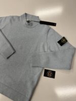 Stone Island 522B6 Mock neck knit in Geelong wool  -  Large   / 23” p2p - Image 3