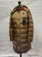Mens Blauer Usa Long Down Jacket With Hood in Light Brown - Image 10