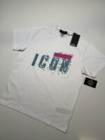Dsquared2 neon pixel T-shirt in white -  Cool fit - Image 2