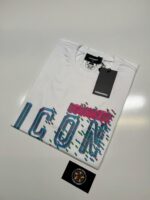 Dsquared2 neon pixel T-shirt in white -  Cool fit - Image 3