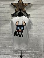 Dsquared2 Pixel dog T-shirt in white. - Image 3