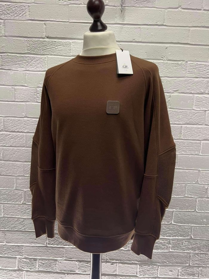 C.P. COMPANY Metropolis Series Diagonal Raised Fleece Sweatshirt - Size 50 / Large  / 22” p2p - Image 7