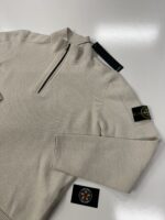 Stone Island 529A3 Half-zipper knit in lambswool. Large / 23” p2p - Image 7