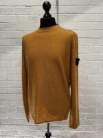 Stone Island 574B9 Crewneck knit in slub wool nylon. Large - 22” P2P - Image 3