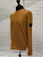Stone Island 574B9 Crewneck knit in slub wool nylon. Large - 22” P2P - Image 5