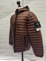 Stone Island 40324 Loom Woven Chambers R-Nylon Down -Tc Jacket In Brown - Image 4