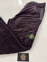 Stone Island 32109 Cargo pants in Velour cotton - Colour purple  -W32” (fitting generous) - Image 2