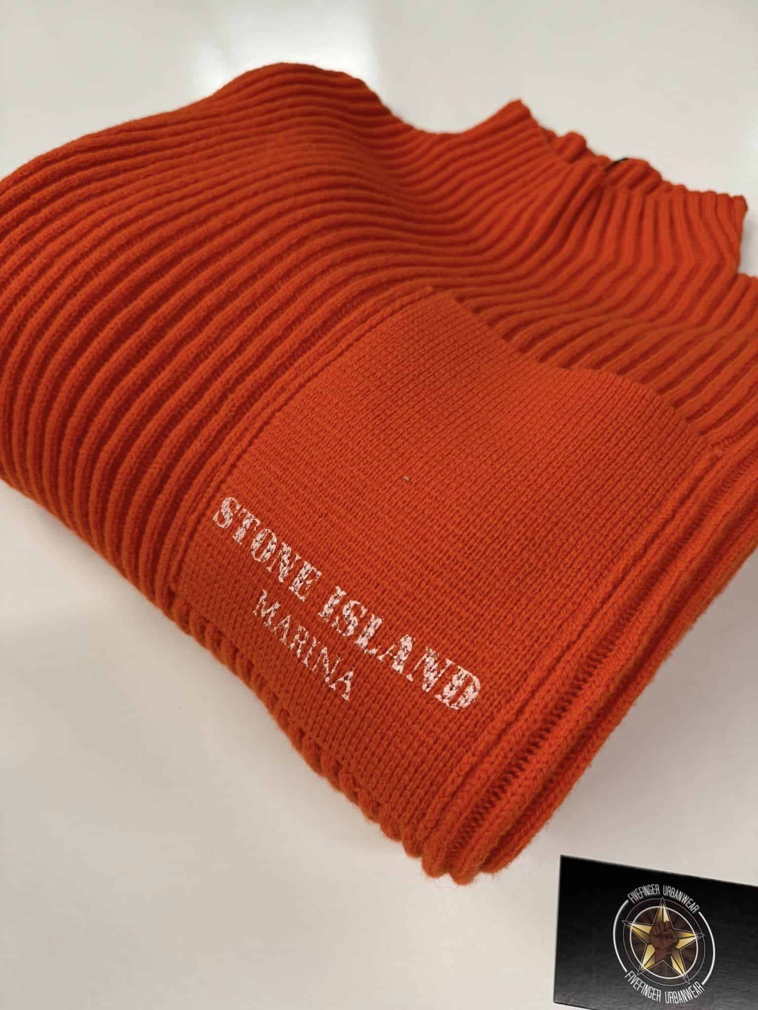 543XA Stone Island Marina Mock neck knit in full-rib pure wool