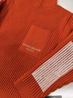 543XA Stone Island Marina Mock neck knit in full-rib pure wool -  Large / 23.5” p2p - Image 4