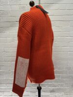 543XA Stone Island Marina Mock neck knit in full-rib pure wool -  Large / 23.5” p2p - Image 6