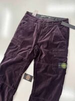Stone Island 32109 Cargo pants in Velour cotton - Colour purple  -W32” (fitting generous) - Image 6