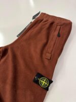 Stone Island 60854  Sweatpants in gauzed cotton nylon -   Colour  Chestnut Brown    - Medium / w32” (generous fit) - Image 3