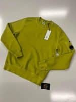 CP Company Brushed & Emerized Diagonal Fleece Sweatshirt. - Yellow