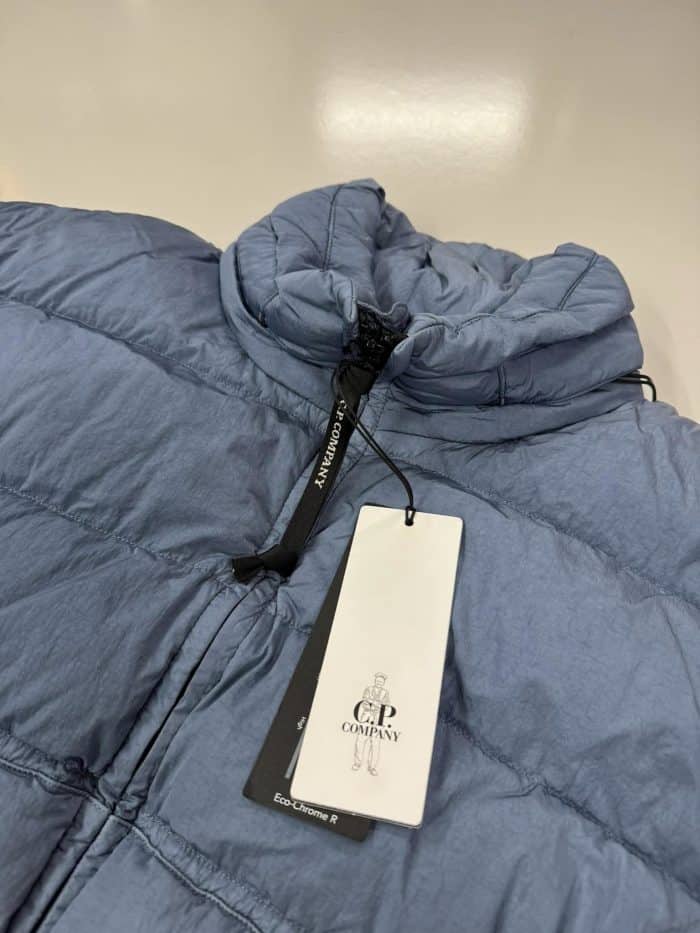 CP Company Eco-Chrome R Down Jacket  - Blue - Image 3