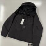 CP Company Metropolis Series A.A.C. Hooded Down Jacket in black.