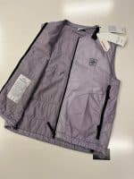 Stone Island G0725 Garment Dyed Micro Yarn With Primaloft Tc Vest In Colour Lavender - Large / 23” p2p - Image 5