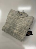 Stone Island 532D3 Crewneck knit in a two-color wool and nylon yarn    -    Large / p2p 23.5” - Image 3