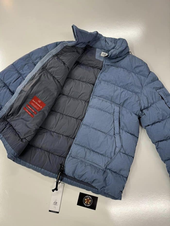 CP Company Eco-Chrome R Down Jacket  - Blue - Image 4