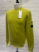 CP Company Brushed & Emerized Diagonal Fleece Sweatshirt. - Yellow - Image 4