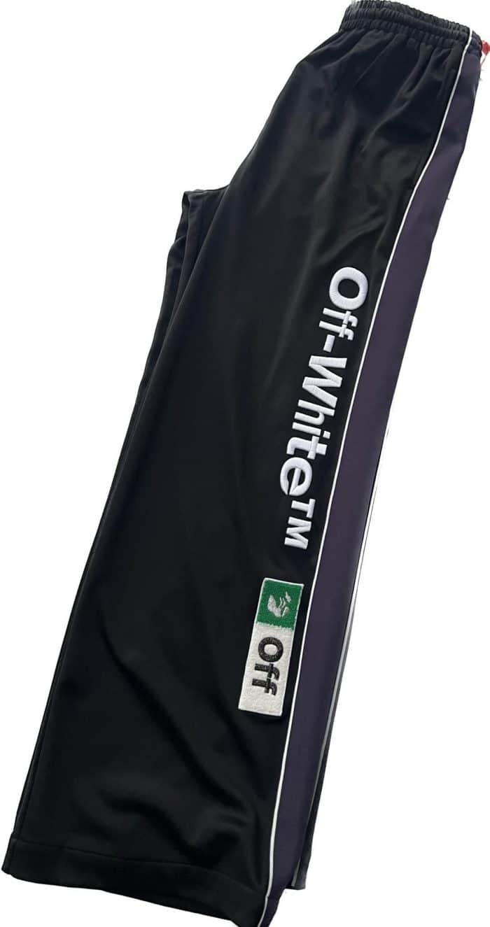 Mens Off-White logo-patch track pants - Image 1