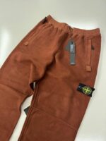 Stone Island 60854  Sweatpants in gauzed cotton nylon -   Colour  Chestnut Brown    - Medium / w32” (generous fit) - Image 6