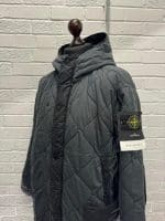 Stone Island 70133 50 Fili Quilted-tc Parka Jacket In Lead Grey - Large / p2p 26” - Image 8